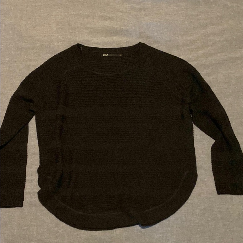 Only Black Crew Neck Sweater
